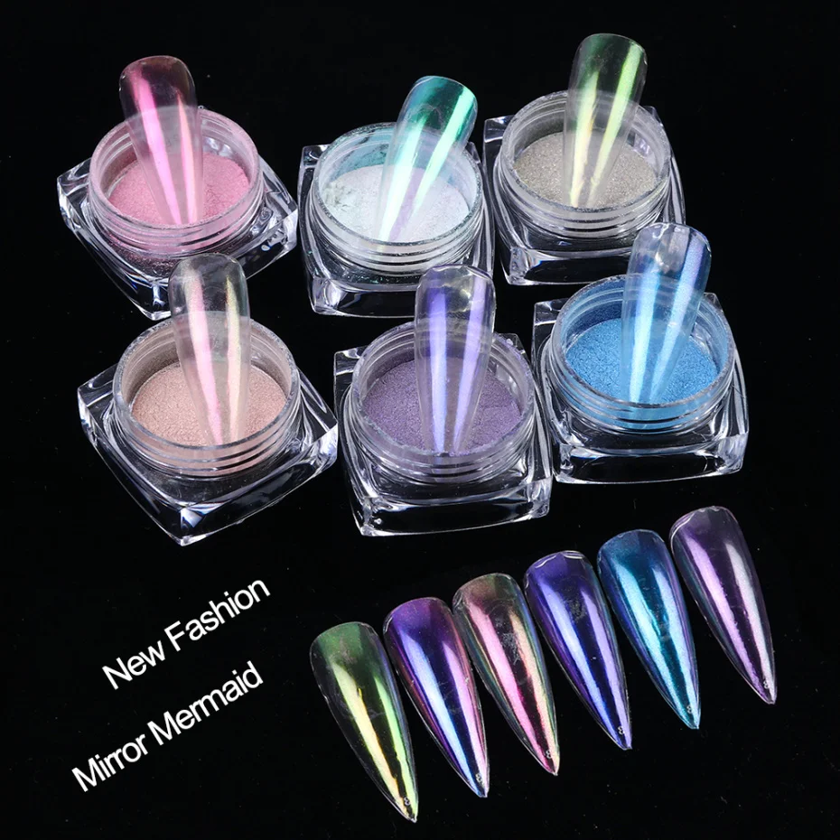 0 5 г ногтей хром блестящий порошок лед прозрачный зеркальный гель пигмент