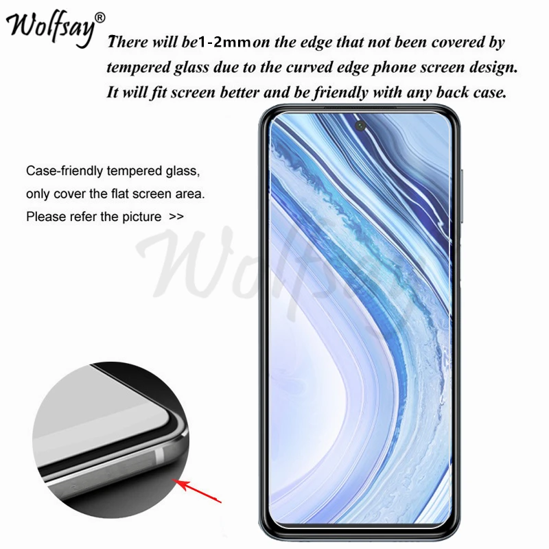 2 piezas de vidrio para Xiaomi Redmi Nota 9 Pro Max Protector de pantalla de cristal templado para Xiaomi Redmi Nota 9 Pro max pel&iacute;cula protectora del tel&eacute;fono-1