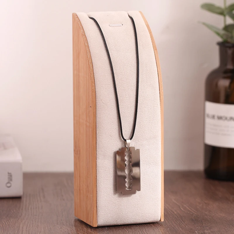 3pcs Fashion Bamboo Wood Combination Jewelry Display Stand Necklace Pendant Shelf Prop Storage Rack/Box | Украшения и аксессуары