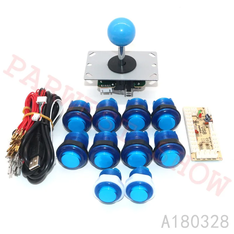 Аркадный набор сделай сам для 1 игрока ПК с USB энкодером нулевой задержкой +