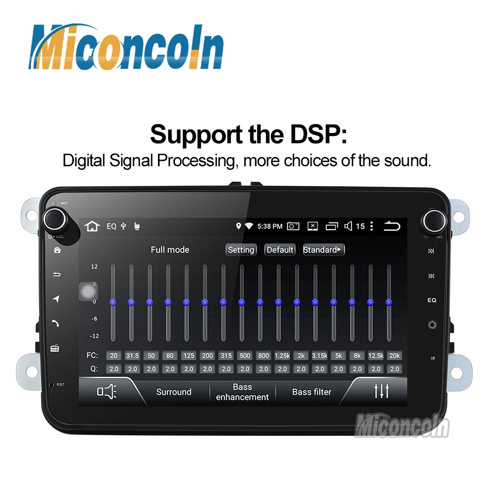 PX30 2+ 32G android 9,0 DSP автомобильный dvd gps навигационный плеер для VW polo golf passat tiguan skoda yeti superb rapid gps 2 din