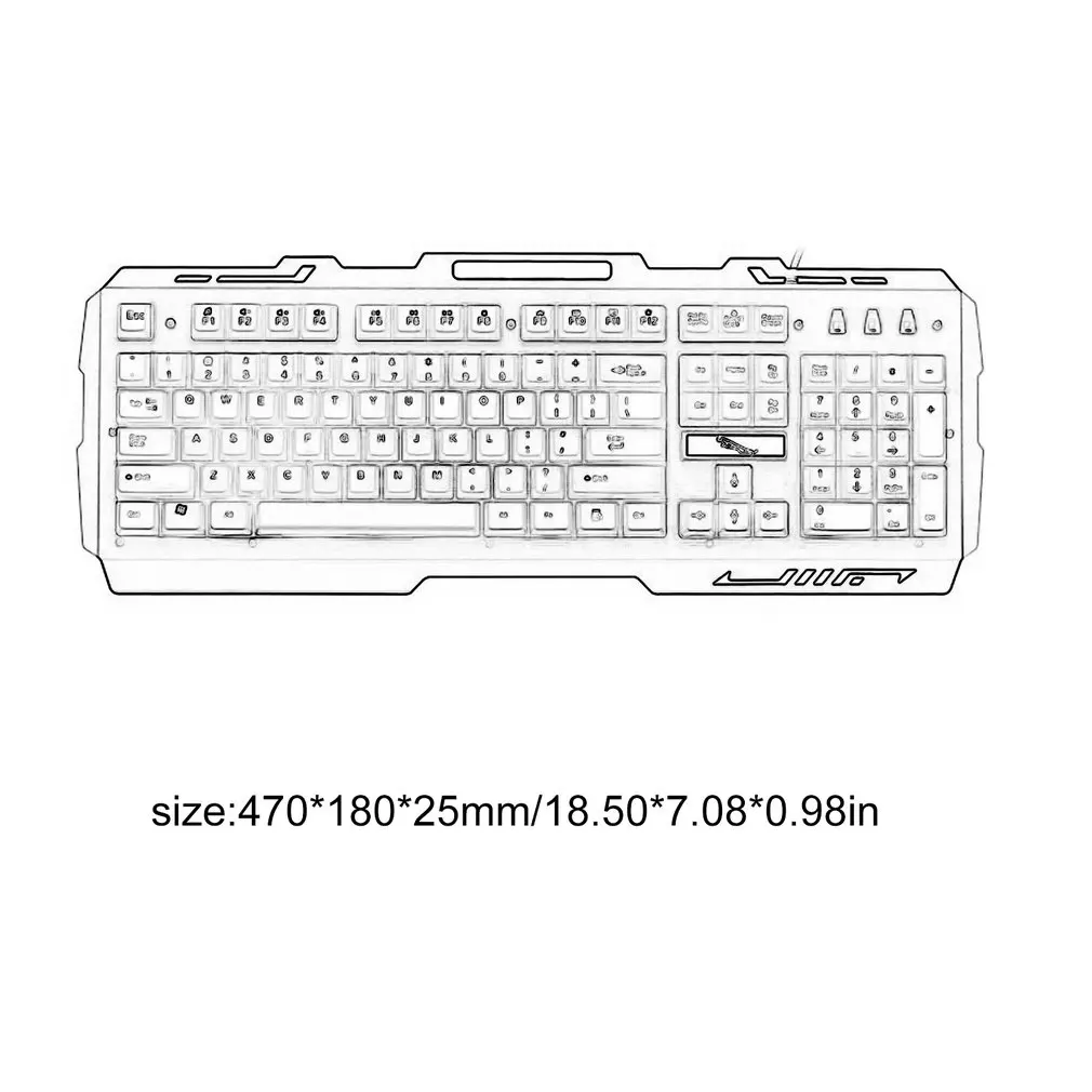 G700 игровая светящаяся проводная USB мышь и клавиатура костюм с радужной