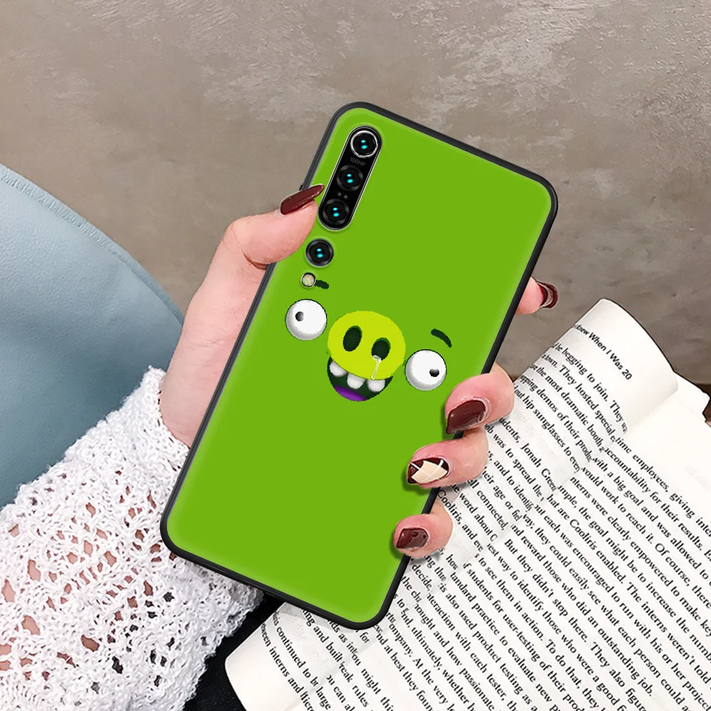 

The Angry Birds Movie Phone Case For Xiaomi Mi Note 10 A3 9 MAX 3 A2 8 9 Lite Pro Ultra black Coque Soft Hoesjes Luxury Shell