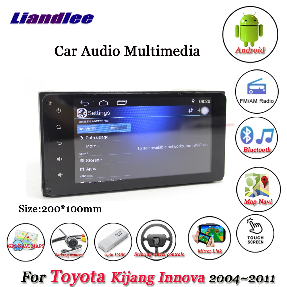 

Car Android Player Carplay System For Toyota Kijang Innova 2004-2011 Radio Multimedia Stereo GPS Navigation HD Screen