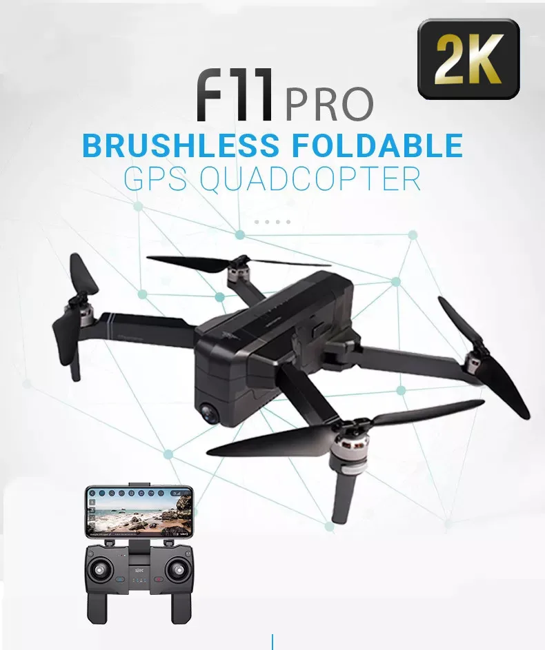 Рыболовный Дрон iqos SJRC F11 Pro gps 5G WiFi FPV 2K HD камера складной бесщеточный Радиоуправляемый Дрон Квадрокоптер pgytech посадочная площадка
