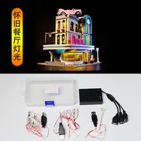led light kit for creator expert 10260 downtown diner building block lighting set compatible with 15037