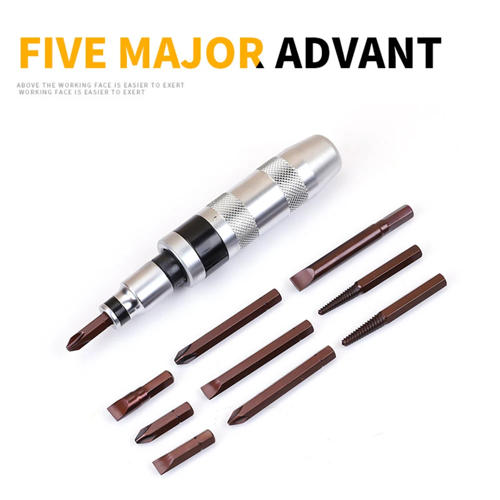 Сверхмощная ударная отвертка 12 шт. Набор бит S2 сломанный винт экстрактор для