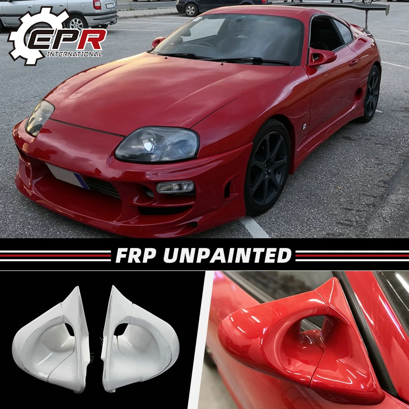 

For Toyota supra JZA80 A80 MK4 RHD Right Hand Drive FRP Unpainted Rearview Rear View Mirror Trim Mirrors Replacement Bodykits
