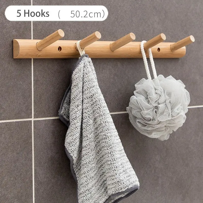 

Solid Wood Wall Hooks Coat Rack Crochet Clothes Hook Hanger Adhesive Hook Corner Shelf Bamboo Floating Shelf Household Decor