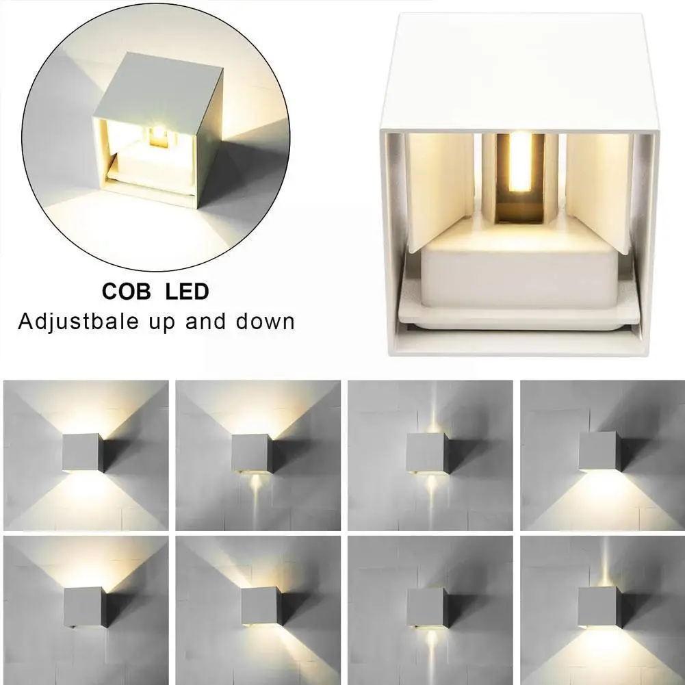 

Waterproof 3w Indoor Outdoor Led Wall Lamp Aluminum Led Light Porch Ac85~265v Mounted Sconce Adjustable L8l8