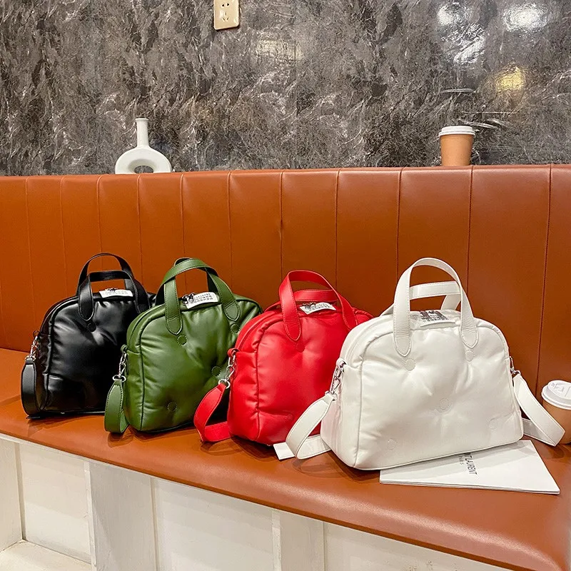 

Designer Shoulder Bags Women Quality PU Cotton Bag Female Crossbody Bag Ladies Fashion Handbags Solid Purses Casual Tote XA771H