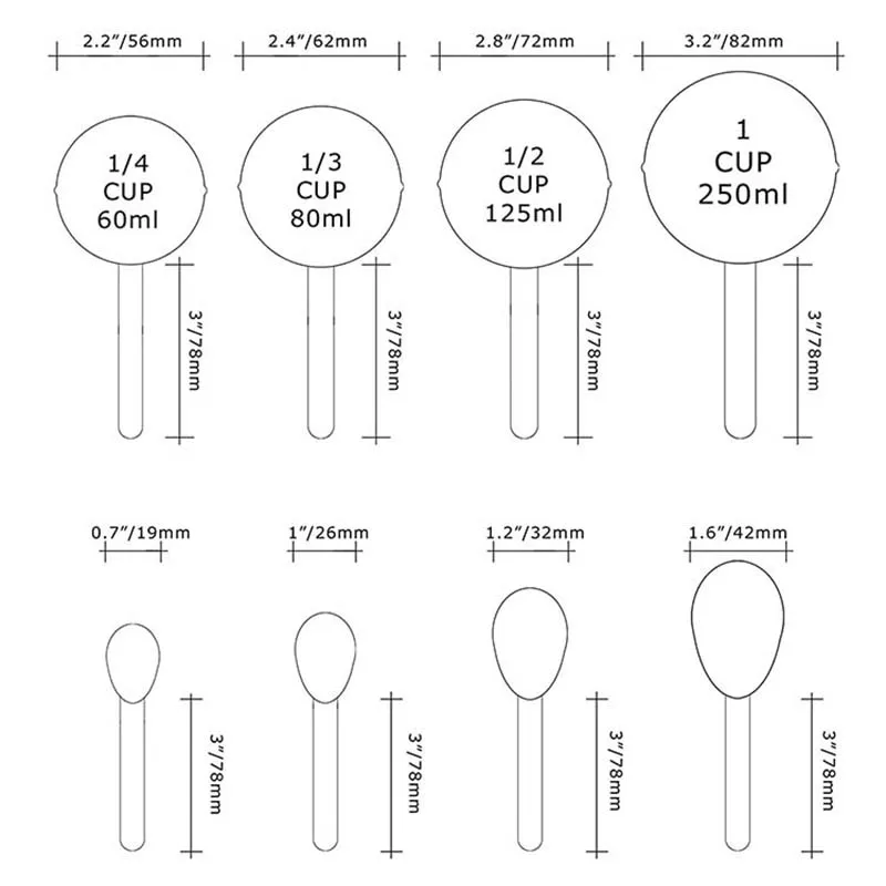 

Measuring Spoon Set Measuring Cup Rose Gold Stainless Steel Tea Coffee Spoon DIY Cake Baking Measuring Spoon Kitchen Supplies