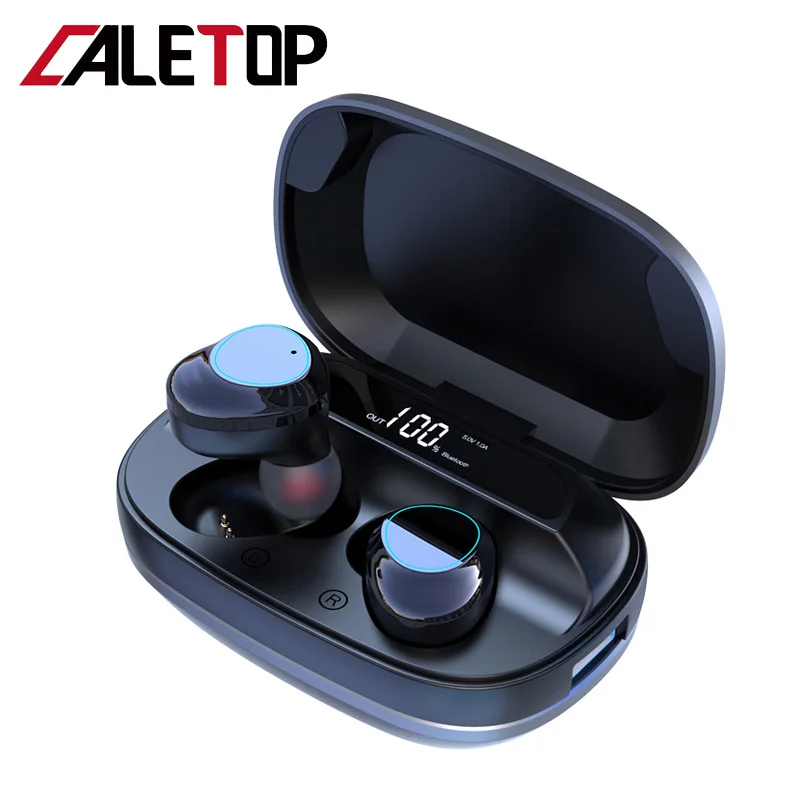 CALETOP G16 наушники вкладыши TWS с 5 0 Bluetooth функцией превосходной передачи басов 6D