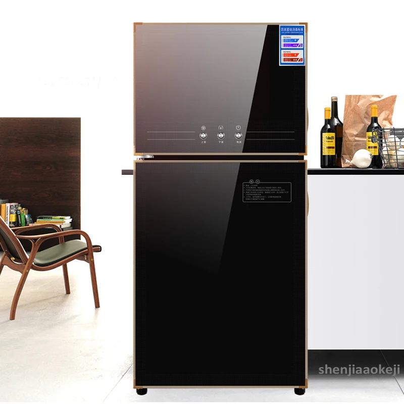 78л двухдверный шкаф для дезинфекции озона высокотемпературный мини бытовой 700 Вт