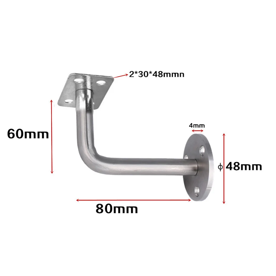 

Handrails Stair Brackets Stainless Steel Support Stair 1pcs Hand Rail Connector