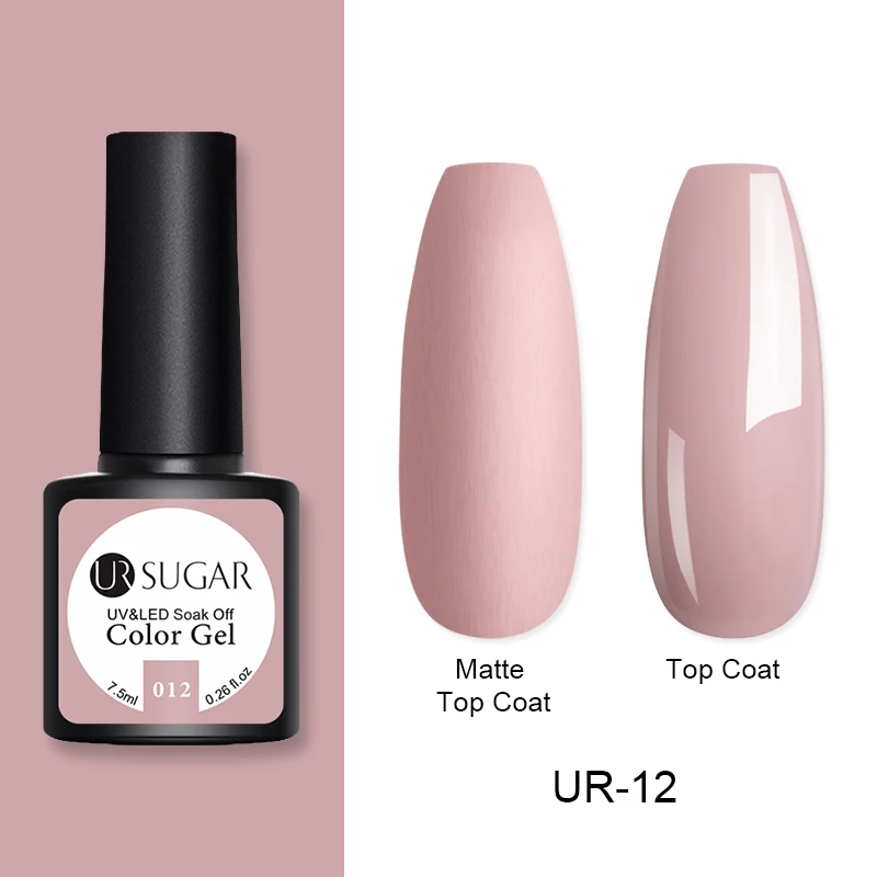 012 Ur Sugar 60 цветов матовый Гель-лак для ногтей Полупостоянный замачивающийся УФ-Гель-лак матовый эффект гель для ногтей нужен Матовый верхний слой - Цвет: 012
