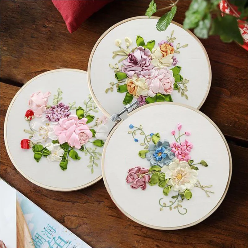 

Набор для вышивки крестиком 3d с цветочным рисунком