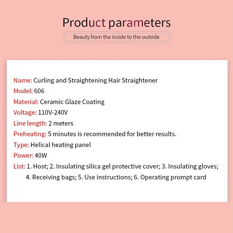 Professional Flat Iron LED Hair Straightener Curlers Twisted Plate 2 in 1 Ceramic Curling Iron hair curler for All Hair Types