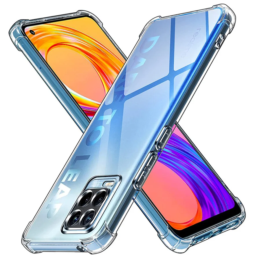 

airbag case for realme-8 pro soft clear shockproof silicone phone cases realmi gt 5g oppo realmi 8 4g cover realme8 8pro case