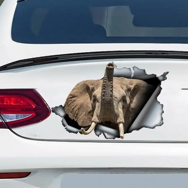 

2021 Elephant car decal , Elephant magnet, car decoration, Elephant sticker