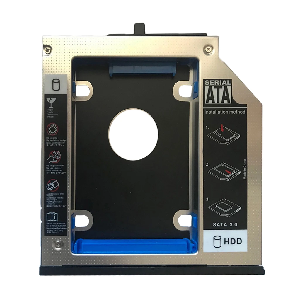 12 7 мм SATA на 2nd HDD жесткий диск Caddy для IBM Lenovo Thinkpad T510 W510 алюминий | Компьютеры и офис