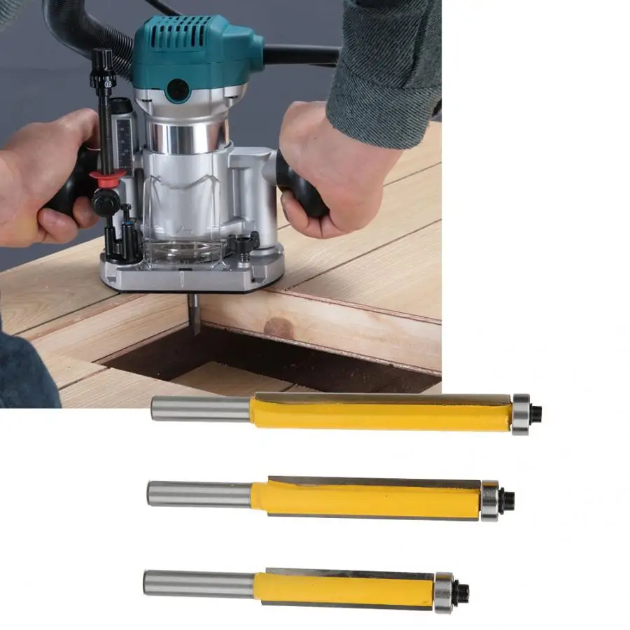 3 шт. концевые фрезы 8 мм с подшипником | Инструменты