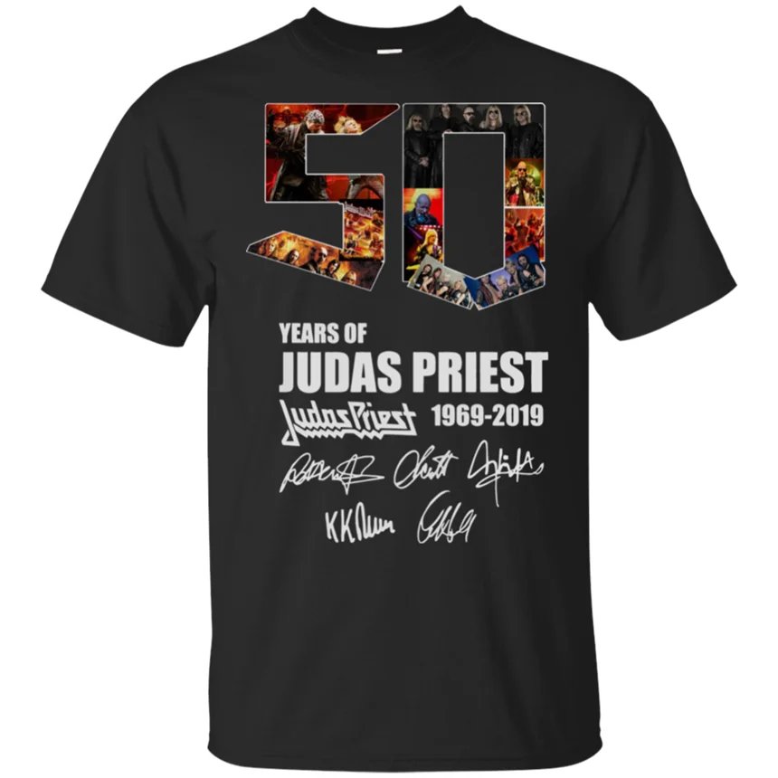 Judas Priest 50 летие 1969 2019 футболка черно темно синяя короткая для мужчин женщин
