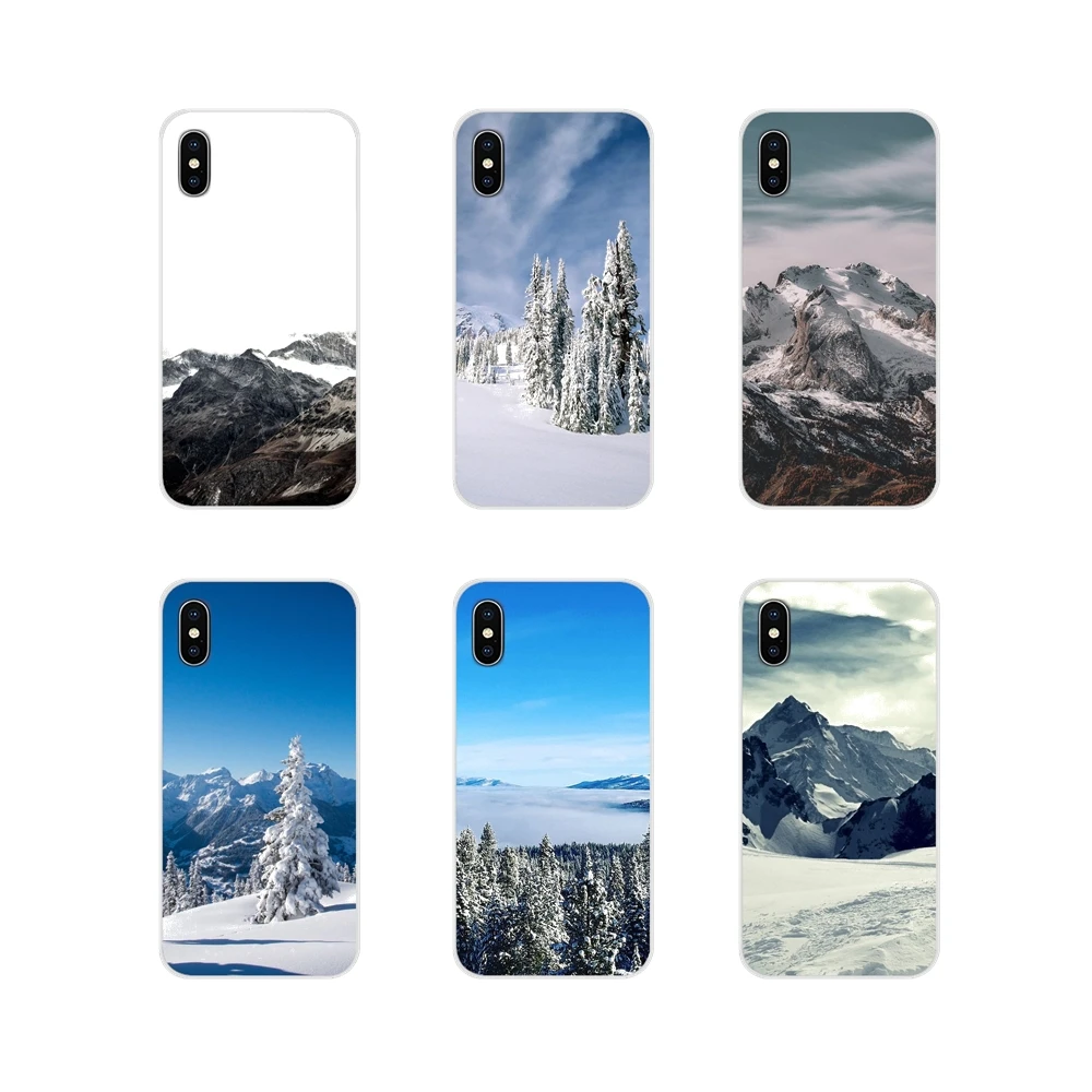 Зимние снежные горные пейзажи мягкие прозрачные чехлы для Huawei Honor 4C 5C 6X 7 7A 7C 8 9 10 8C