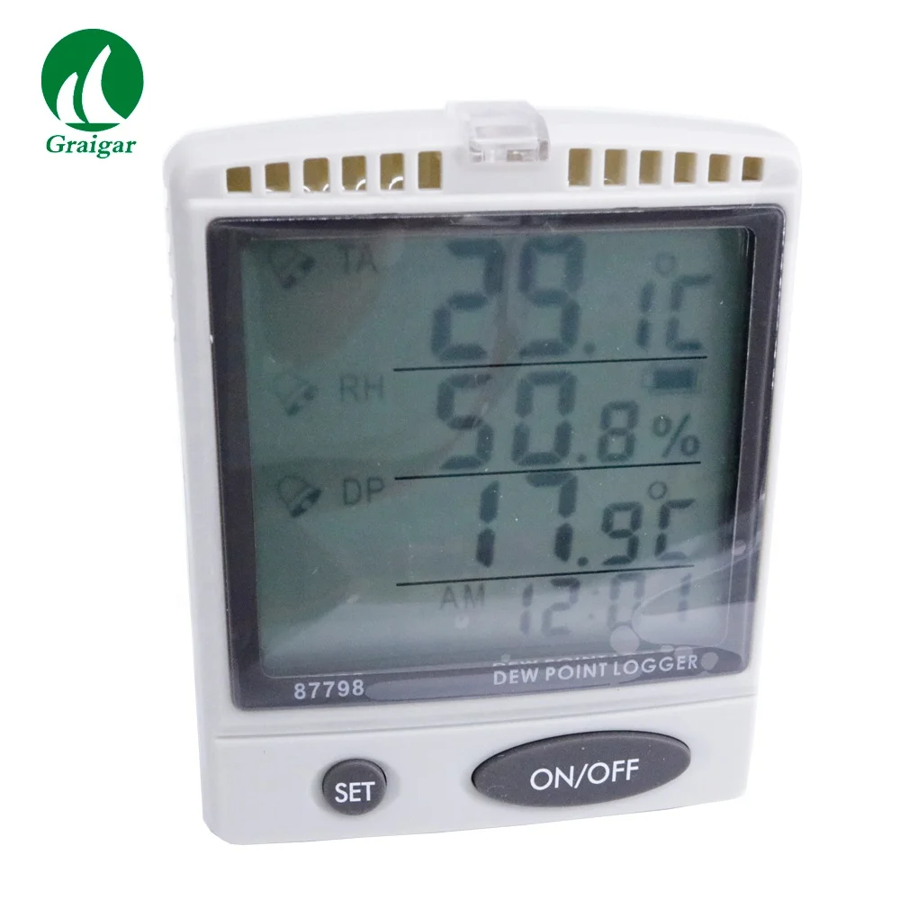 

AZ87798 Desktop WBGT SD Card Temperature and Humidity Recorder (Dew Point)