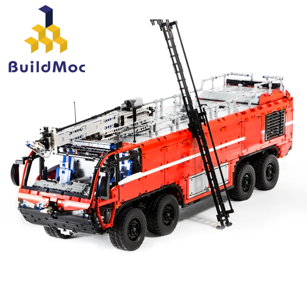 BulidMOC противопожарный MOC 4446 аварийный тендер для аэропорта лодки строительные