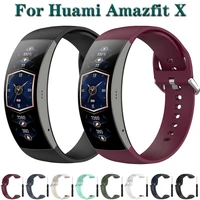 for huami amazfit x strap smart bracelet silicone watchbands replacement wristband correa amazfit x %d1%80%d0%b5%d0%bc%d0%b5%d1%88%d0%be%d0%ba watch accessories