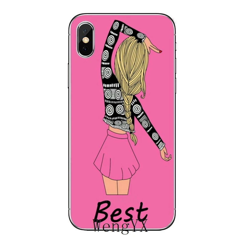 Bff лучшие друзья девушка сестра для huawei mate 20 10 9 P30 P20 P10 P9 pro Lite P Smart plus аксессуары чехол для телефона - Цвет: bff-best-girl-B-07