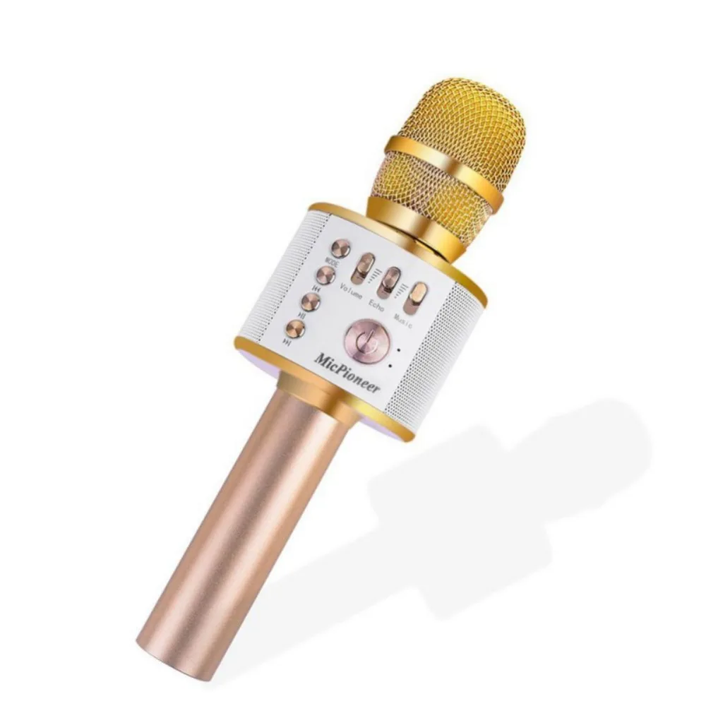 K38 беспроводной Bluetooth караоке микрофон ручной KTV домашний микрофон динамик плеер профессиональные микрофоны с коробкой