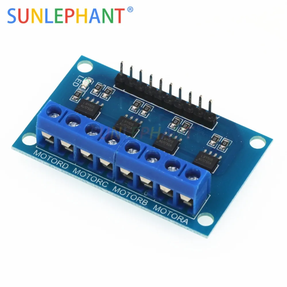 4-канальный привод постоянного тока L9110S плата привода двигателя трехсторонний