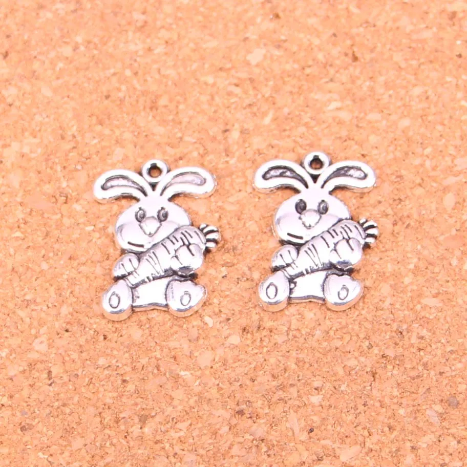 60 шт. подвески в виде кролика моркови 21 х15 мм