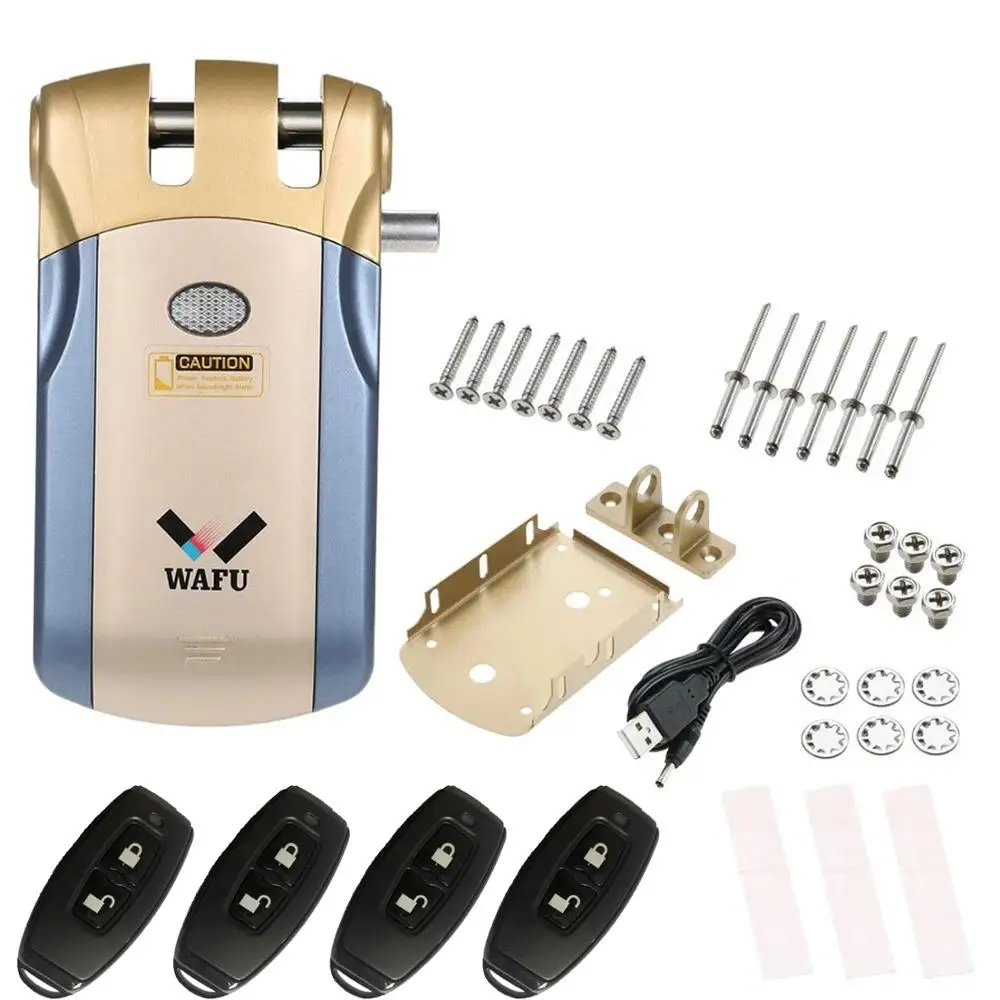 Умный Замок для дверей Wafu 018 Pro беспроводной с пультом дистанционного управления |