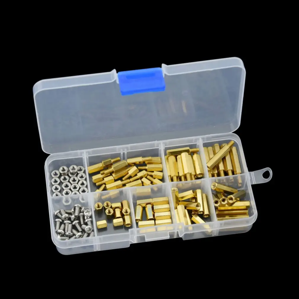 120 шт M3 латунный противостоящий разделитель печатной платы шестигранные винты