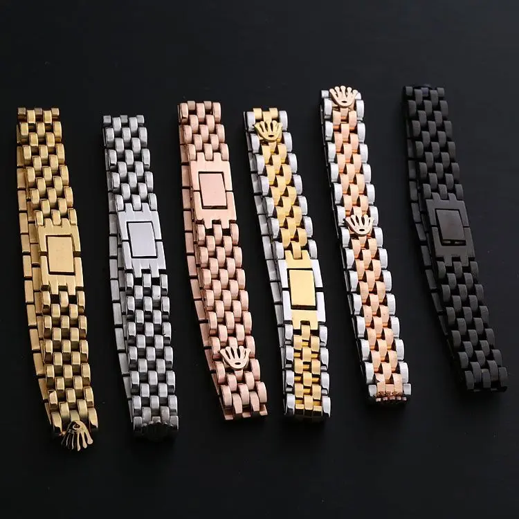 Роскошный браслет-цепочка с изображением короны для мужчин Подарочная бижутерия