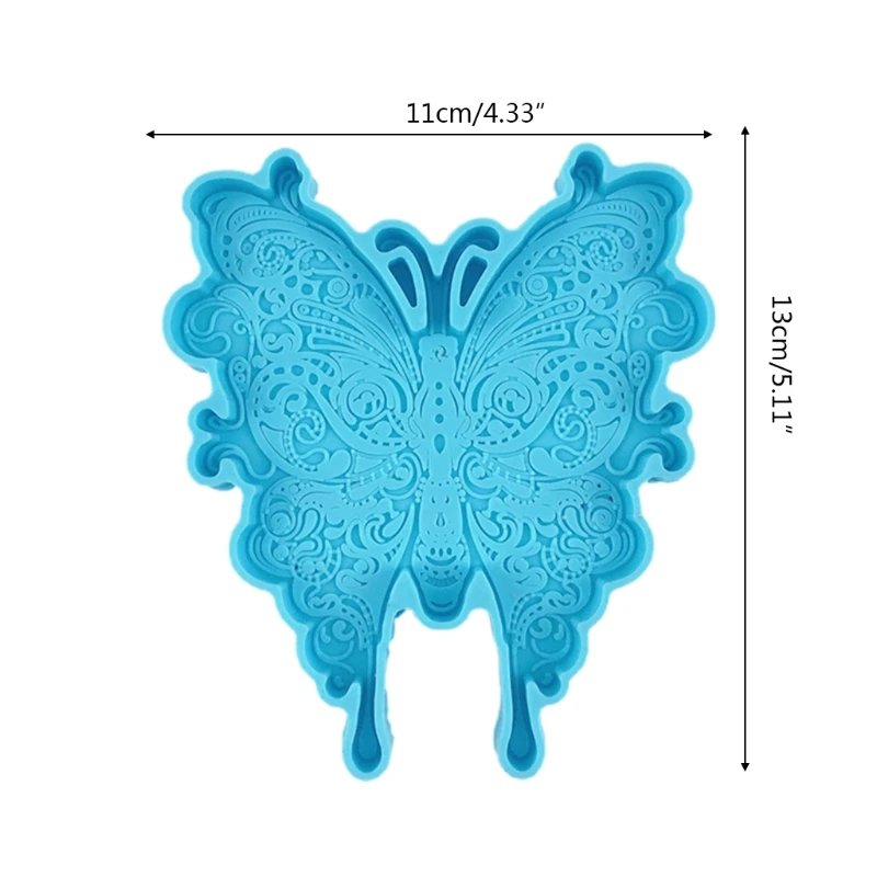 

Creative Butterfly Coaster Epoxy Resin Mold Cup Mat Silicone Mould DIY Handmade Crafts Home Decoration Casting Tool