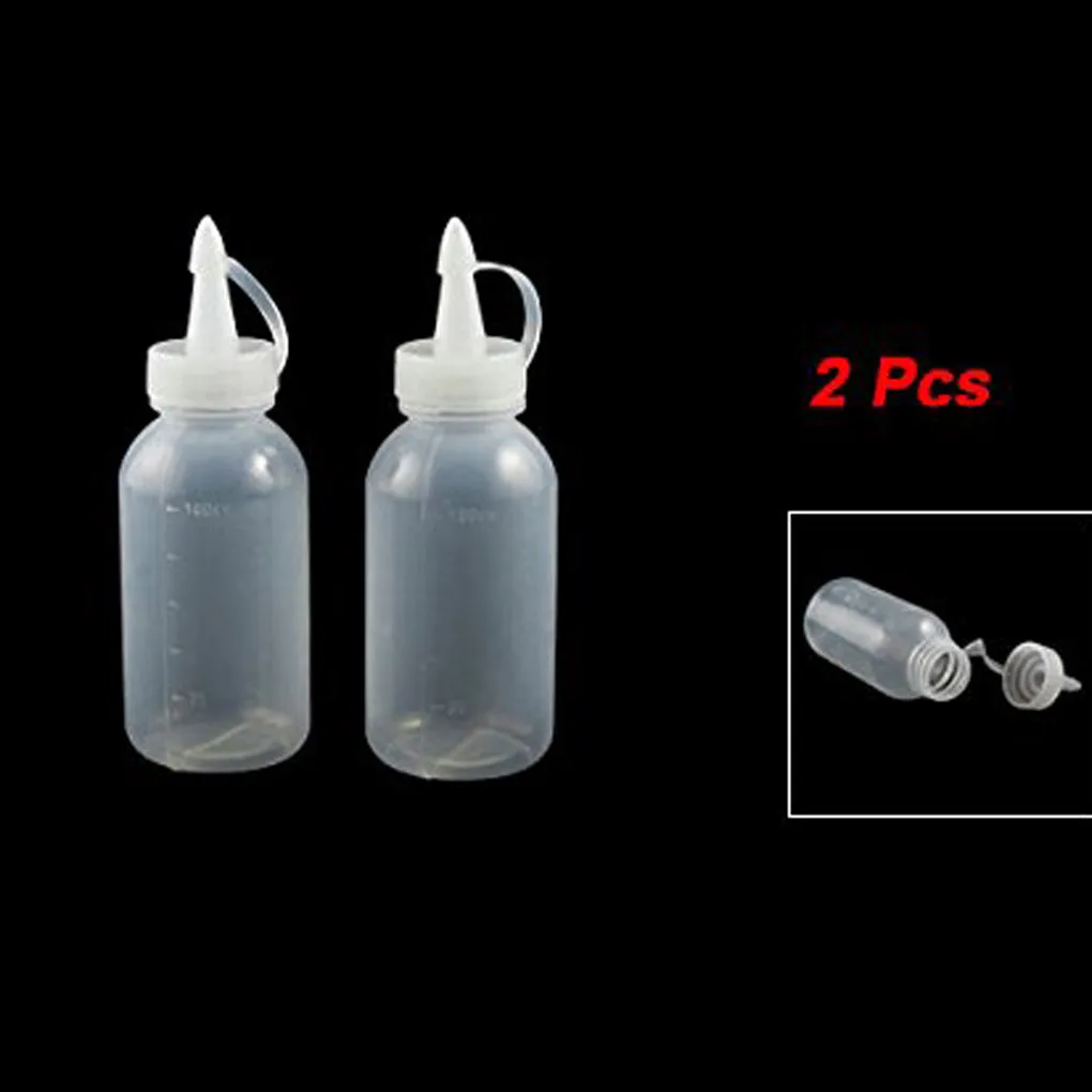 

2pcs 100ML Squeeze Bottle Squeezable Bottle With Leak-Proof For Kitchen Ketchup BBQ Sauces Olive Oil Dispenser