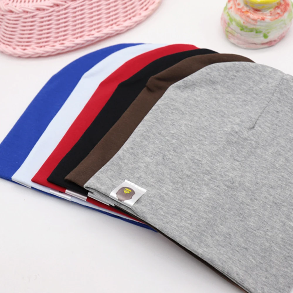 

New Baby Street Dance Hip Hop Hat Cotton Spring Autumn Toddler Hat Scarf for Children Boys Girls Cap Winter Warm Solid Color Hat