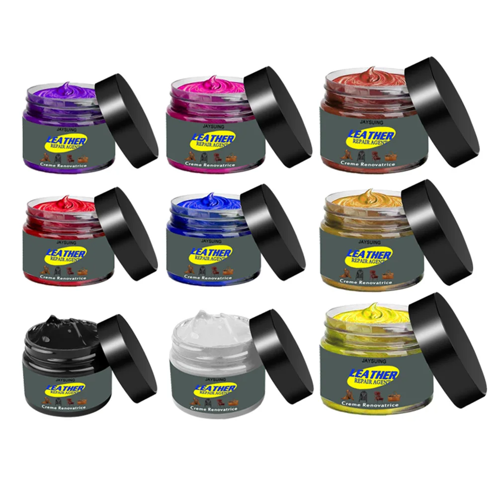 

Car Color Leather Repair Cream Leather Shoes Bags Sofa Color Repair Shoe Polish Does Not Fade Automobile Car Accessories 50g