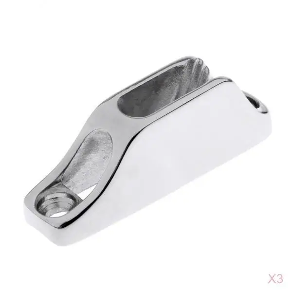 

3pcs Boat Sail Fairlead Cleat Cleat Stainless Steel for 3mm-6mm Rope