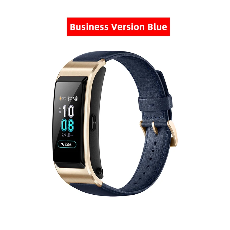 Business Blue HUAWEI TalkBand B5 Talk Band B5 Bluetooth Смарт-браслет спортивные браслеты 1,13 ''сенсорный AMOLED экран телефонный звонок наушник ремешок - Цвет: Business Blue