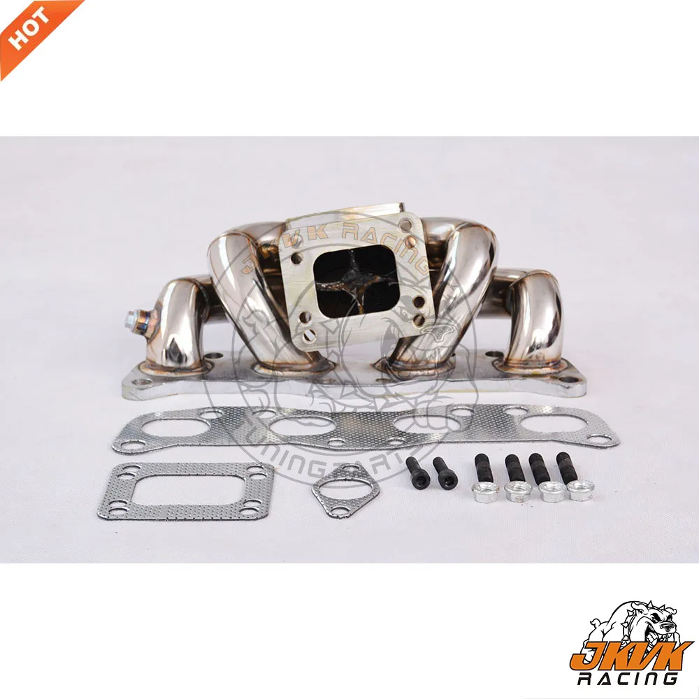 JKVK гоночный коллектор из нержавеющей стали T3 T4Turbo для 180sx 200sx silvia CA18DET Верхнее