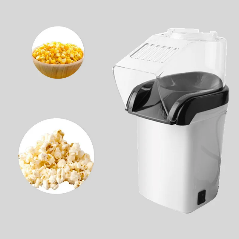 

Popcorn Machine Hot Air Popcorn Popper + Popcorn Maker wtih Measuring Cup to Measure Popcorn Kernels + Melt Butter - White(EU Pl