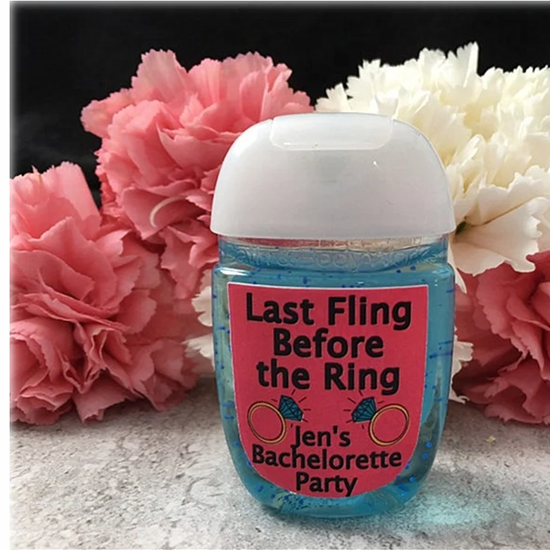 

Пользовательские этикетки для дезинфицирующего средства для рук, персонализированные наклейки для сувениров для девичвечерние, забавные ...