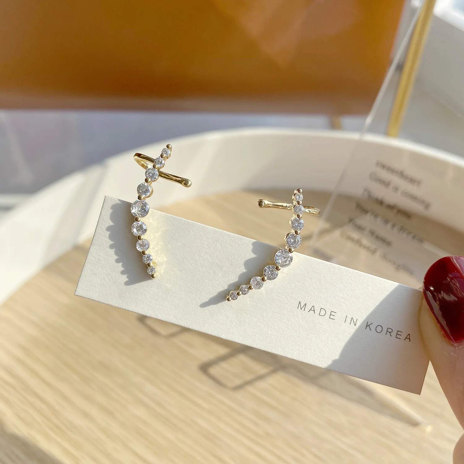 

Lexie Diary Fashion Luxury 14k Real Gold Plated Earring Simplicity Unibody for Women Accessory Jewelry Wedding Gift