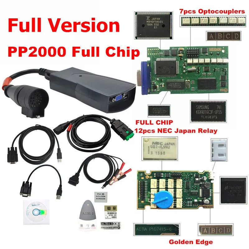 Full Chip Lexia 3 PP2000 полный чип Diagbox V7.83 с прошивкой 921815C Lexia3 V48/V25 для Citroen для peugeot OBDII диагностический инструмент - Цвет: Full Chip