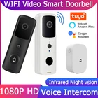 GUUDGO Tuya 1080P WiFi видео дверной звонок камера открытый умный беспроводной дверной звонок ночного видения умный дом камера видеонаблюдения дверной звонок Tuya Smart Life Smartlife работает с Alexa Google Assistant
